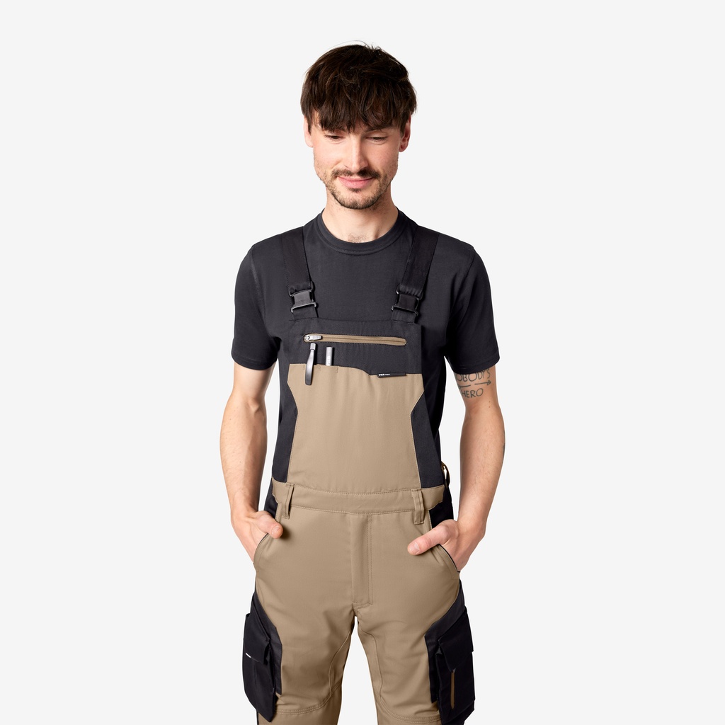 FHB PASCAL Latzhose beige-schwarz 