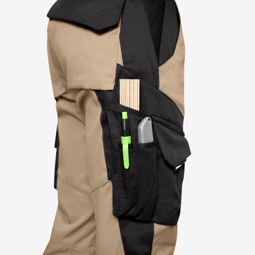 FHB FABIAN Arbeitshose beige-schwarz 