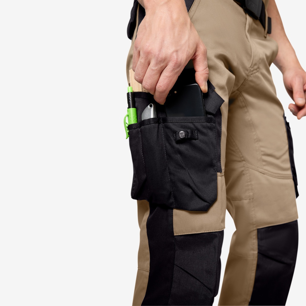 FHB FLORIAN Arbeitshose beige-schwarz 