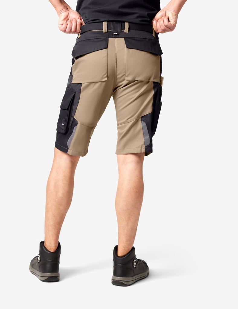 FHB WULF Bermuda Arbeitshose beige-schwarz 