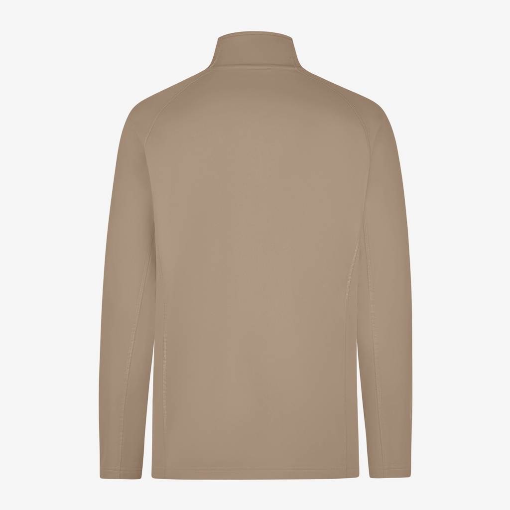 FHB KUNO Fleece-Jacke beige-schwarz