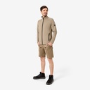 FHB KUNO Fleece-Jacke beige-schwarz