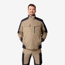 FHB LARS Arbeitsjacke beige-schwarz
