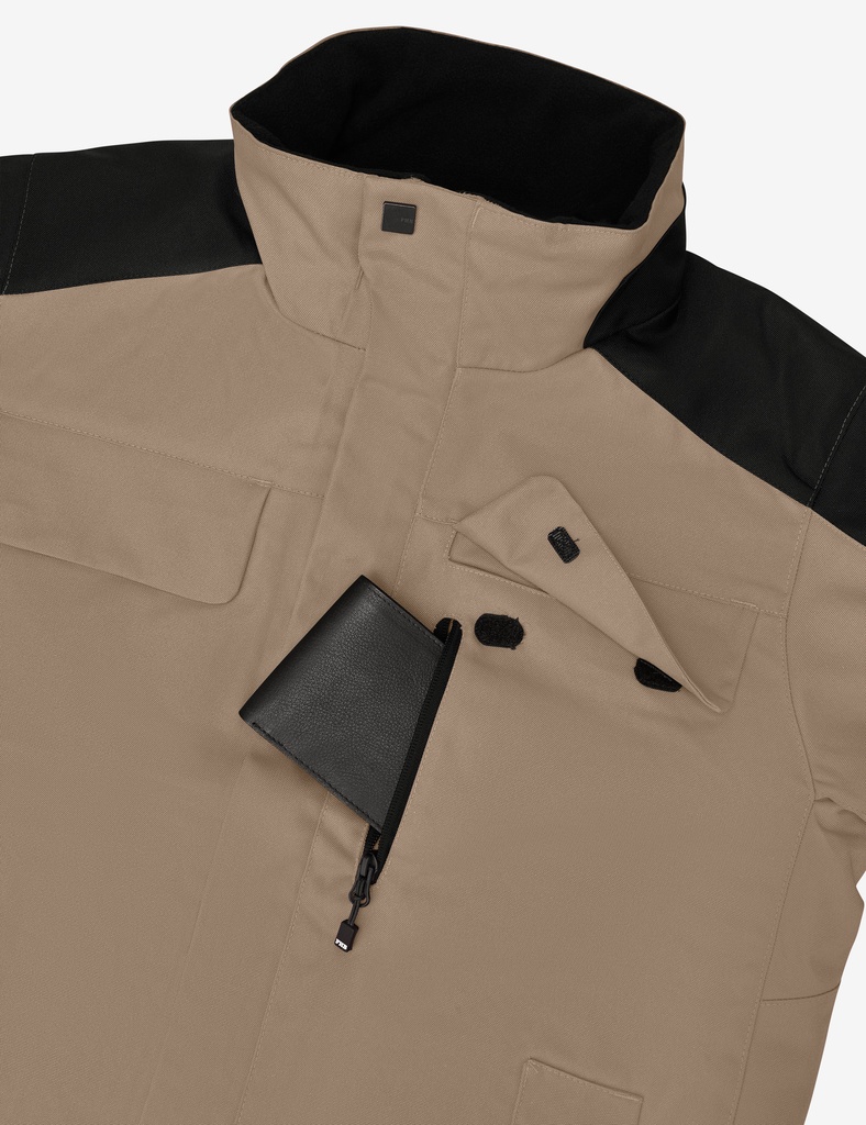 FHB HAUKE Arbeitsweste beige-schwarz 