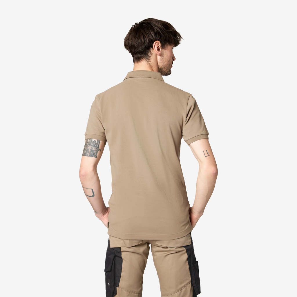 FHB DANIEL Polo-Shirt beige-schwarz