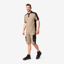FHB KONRAD Polo-Shirt beige-schwarz 