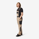 FHB ECKHARD Latzhose beige-schwarz