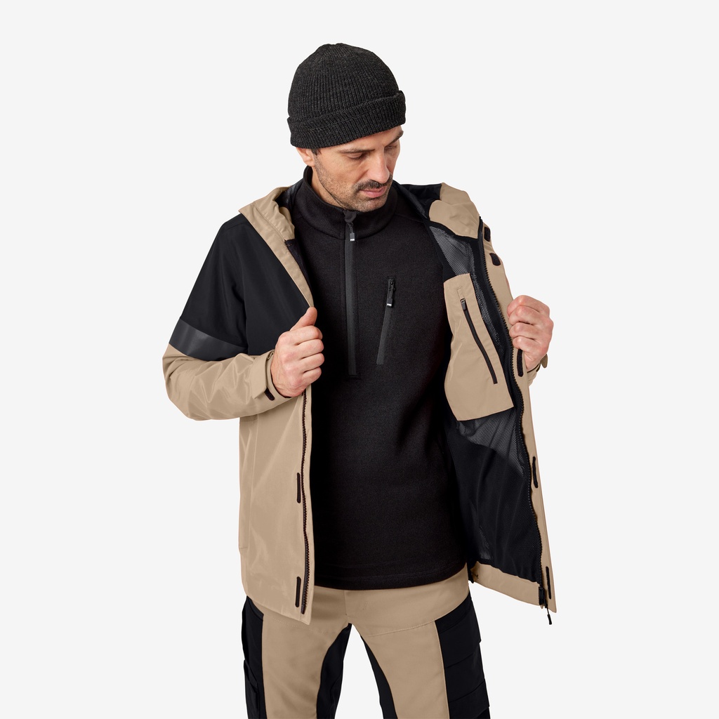 FHB LUCA Hardshelljacke beige-schwarz