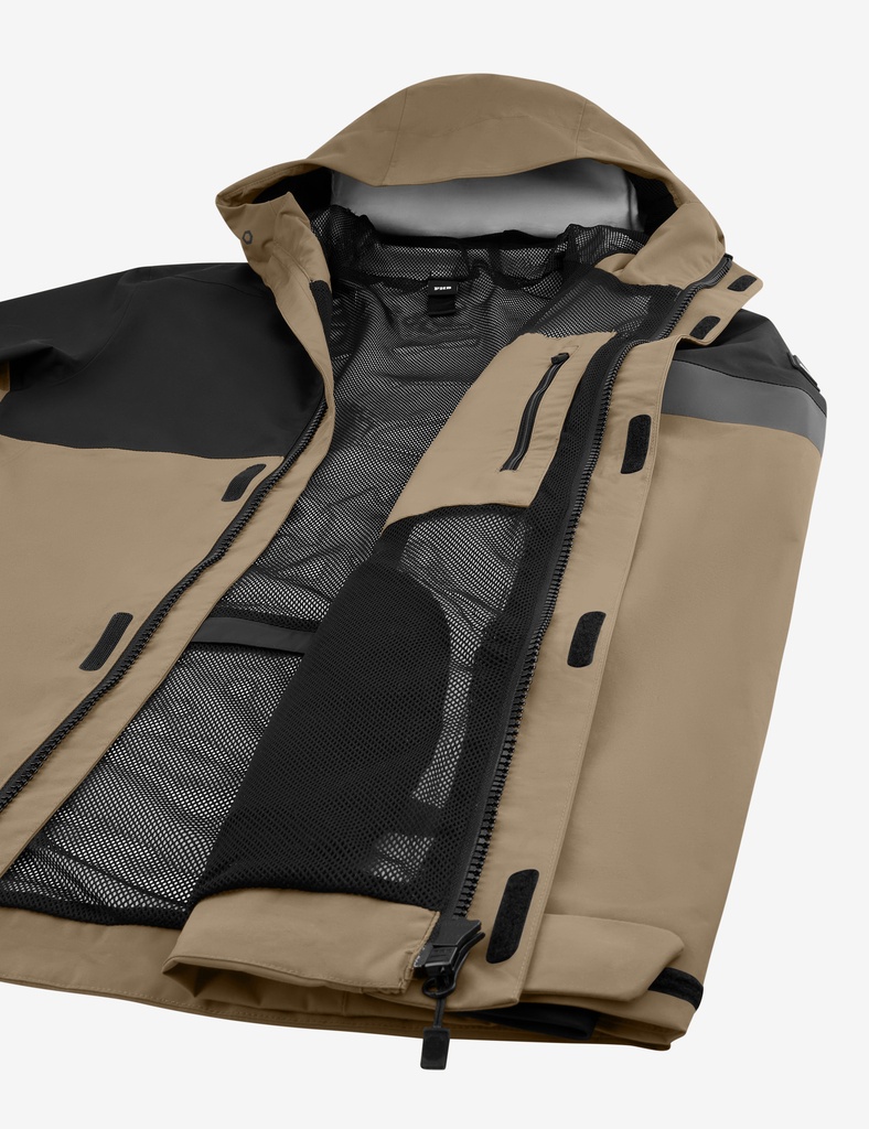 FHB LUCA Hardshelljacke beige-schwarz