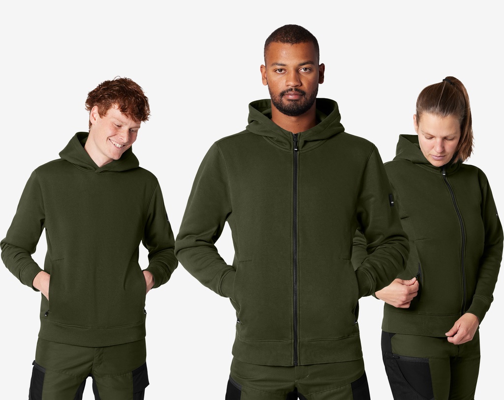 FHB BENNET Hoodie unisex oliv