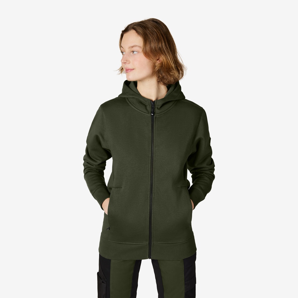 FHB QUENTIN Hoodie Jacke unisex oliv