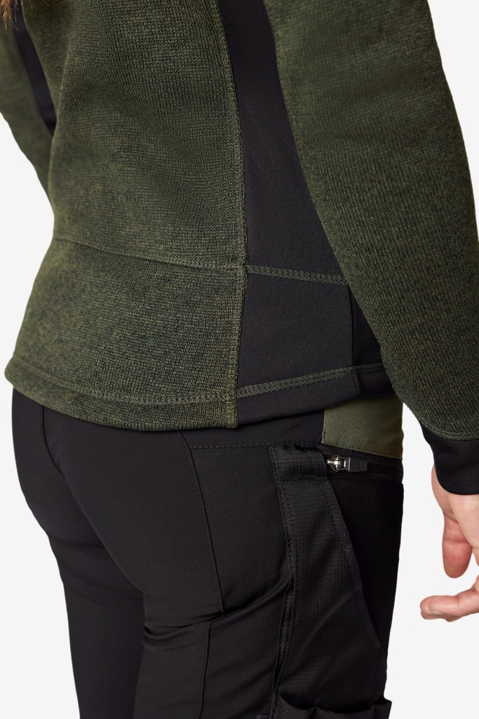 FHB MARIEKE Strick-Fleece-Jacke Damen oliv