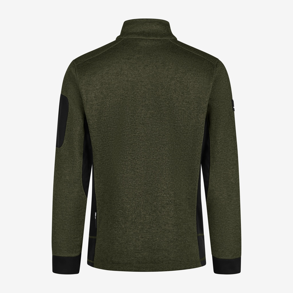 FHB CHRISTOPH Strick-Fleece-Jacke oliv