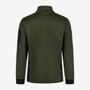 FHB CHRISTOPH Strick-Fleece-Jacke oliv