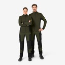 FHB CHRISTOPH Strick-Fleece-Jacke oliv