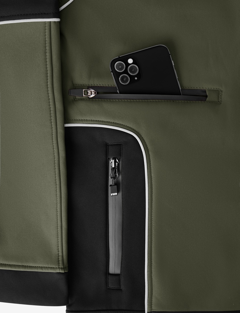 FHB WALTER Softshelljacke oliv