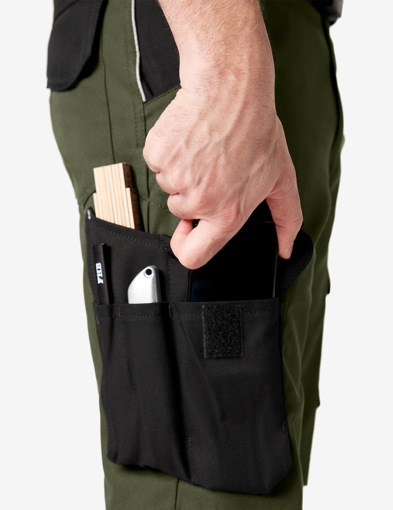 FHB THEO Bermuda Arbeitshose oliv