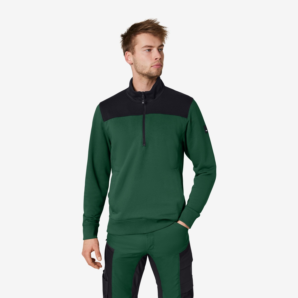 FHB ROB Zip-Sweatshirt unisex grün