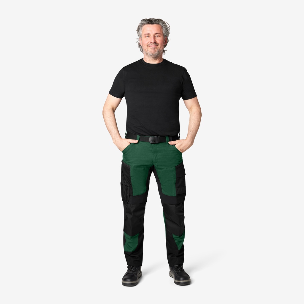 FHB LEO Arbeitshose elastisch grün