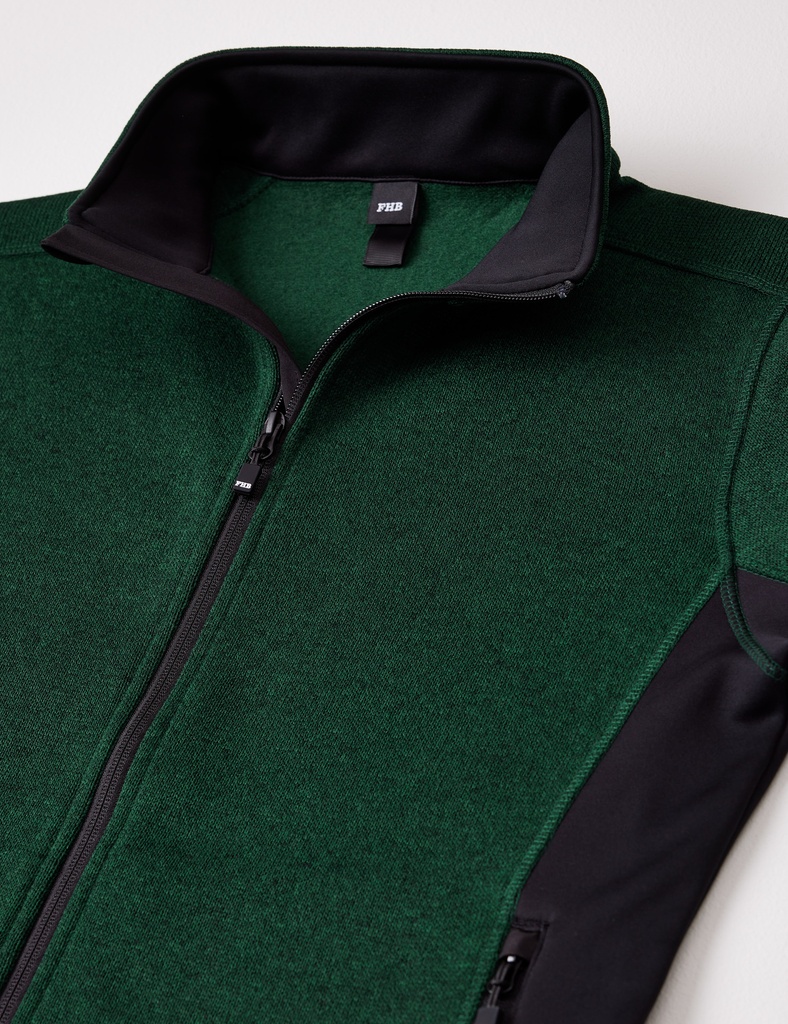 FHB MARIEKE Strick-Fleece-Jacke Damen grün