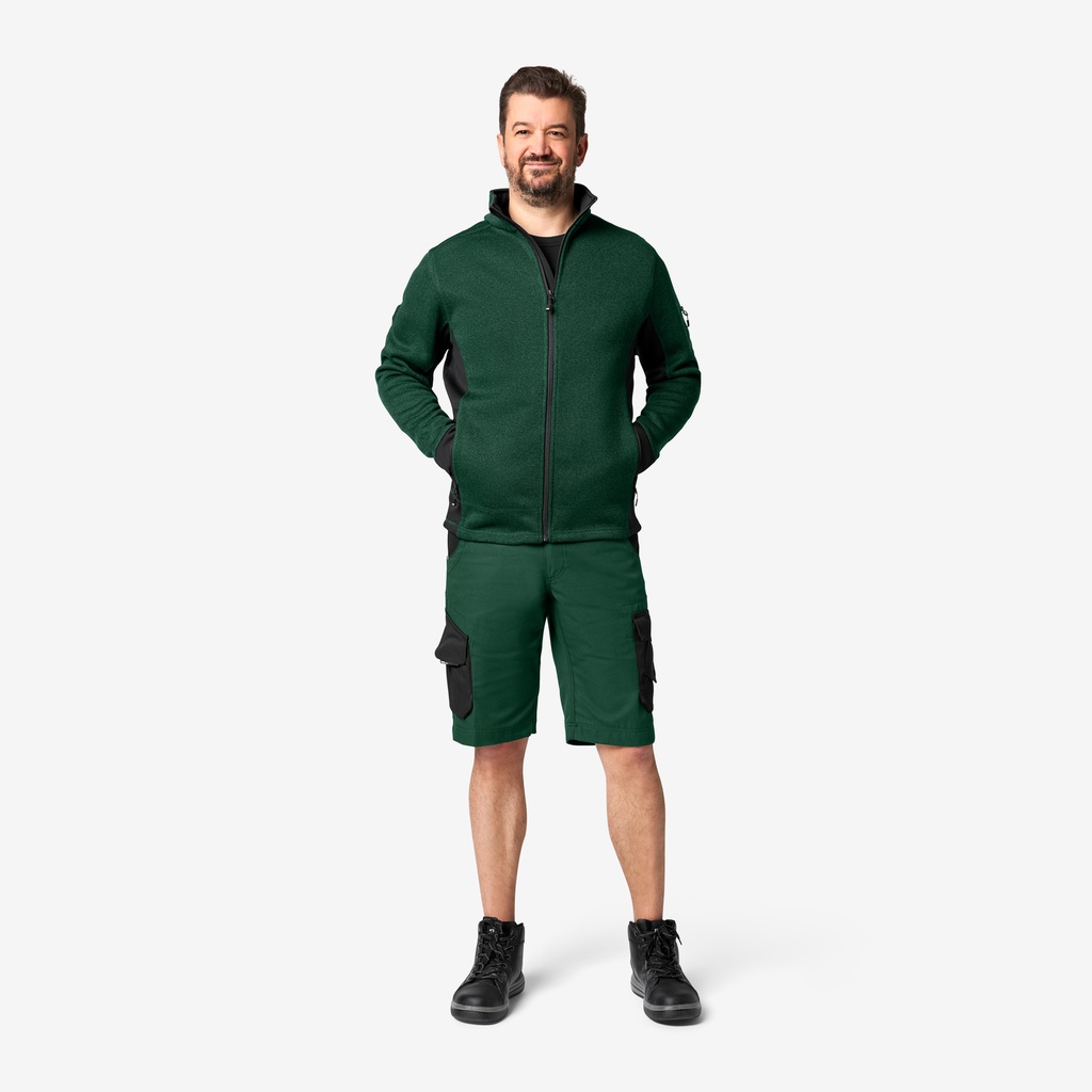 FHB CHRISTOPH Strick-Fleece-Jacke grün 