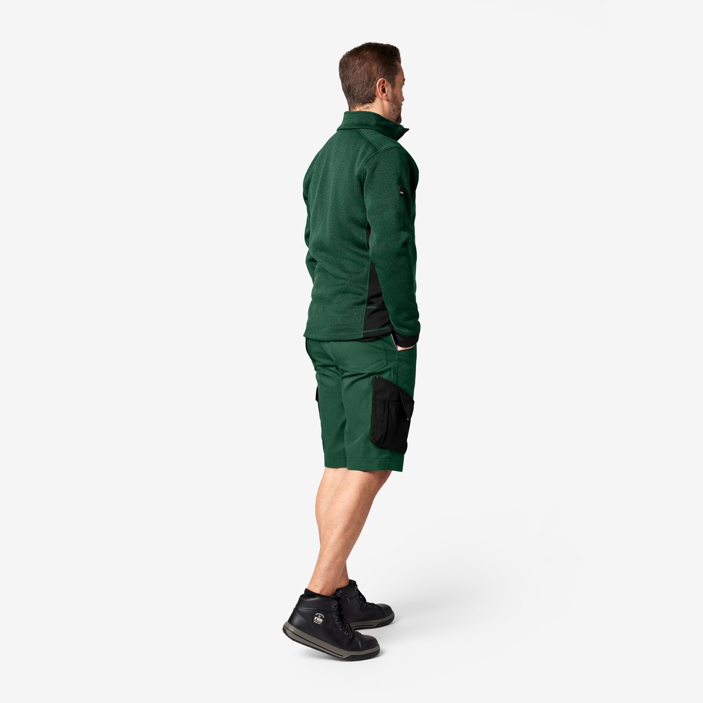 FHB CHRISTOPH Strick-Fleece-Jacke grün 