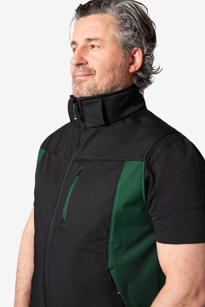 FHB JUSTUS Softshellweste grün 