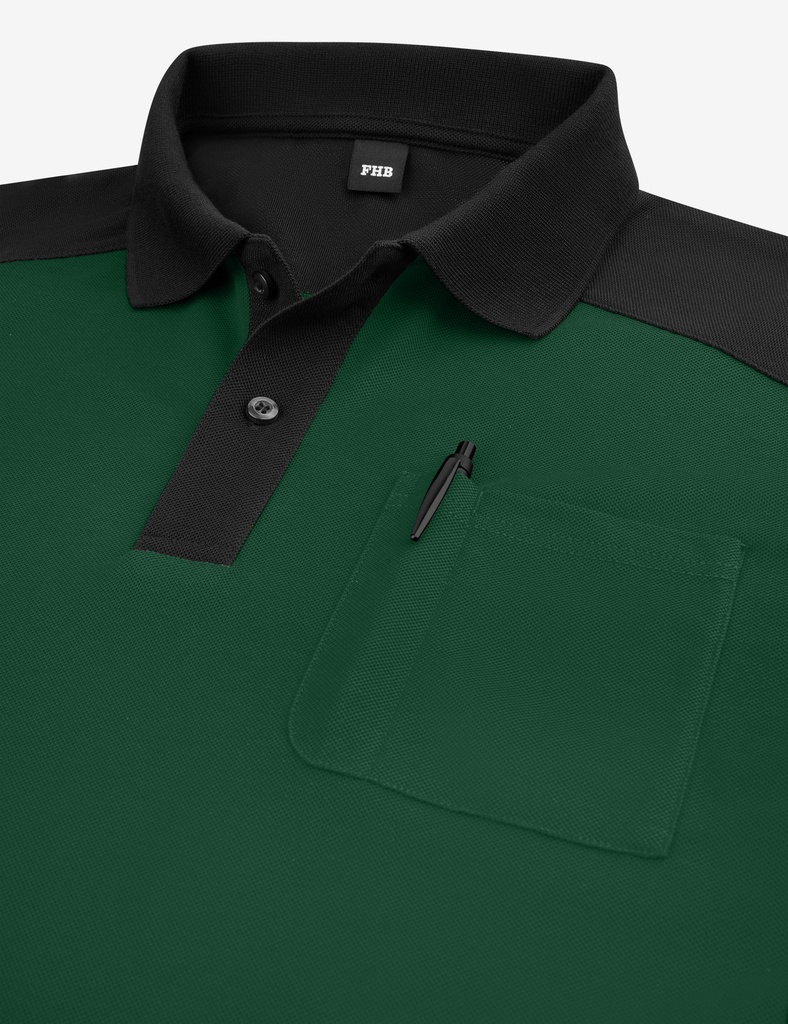 FHB KONRAD Polo-Shirt grün 