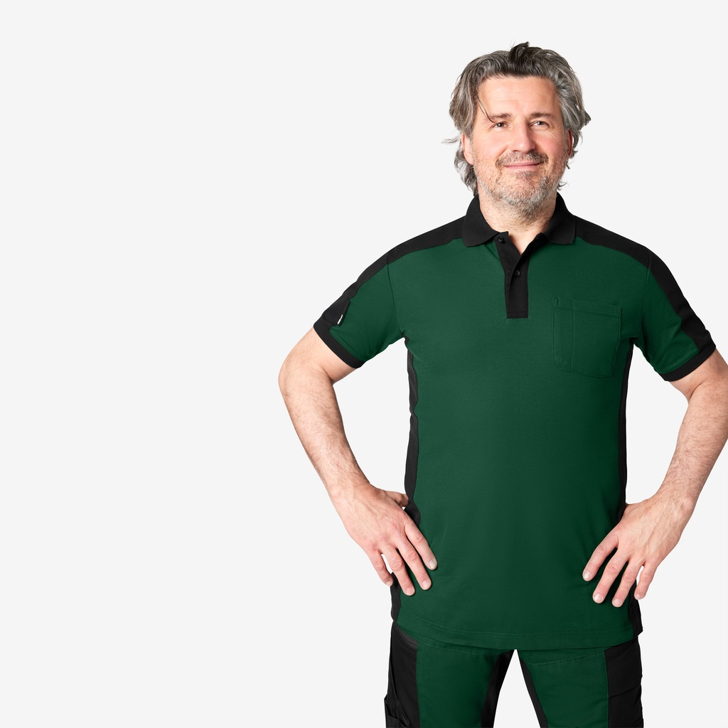 FHB KONRAD Polo-Shirt grün 