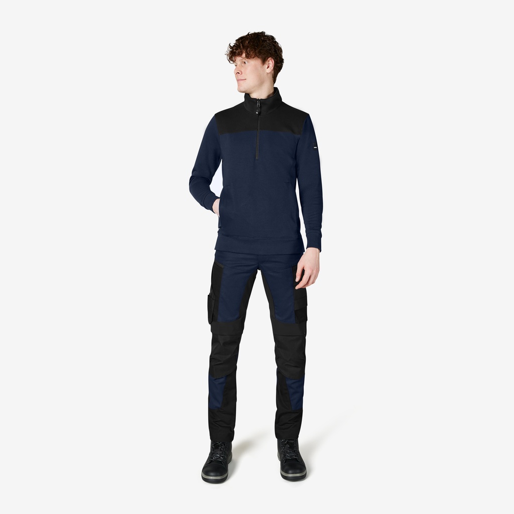 FHB ROB Zip-Sweatshirt unisex marine
