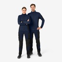 FHB CHRISTOPH Strick-Fleece-Jacke marine