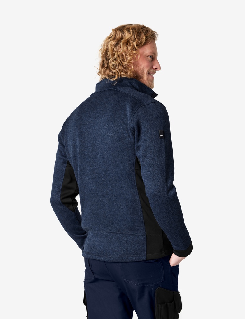 FHB CHRISTOPH Strick-Fleece-Jacke marine