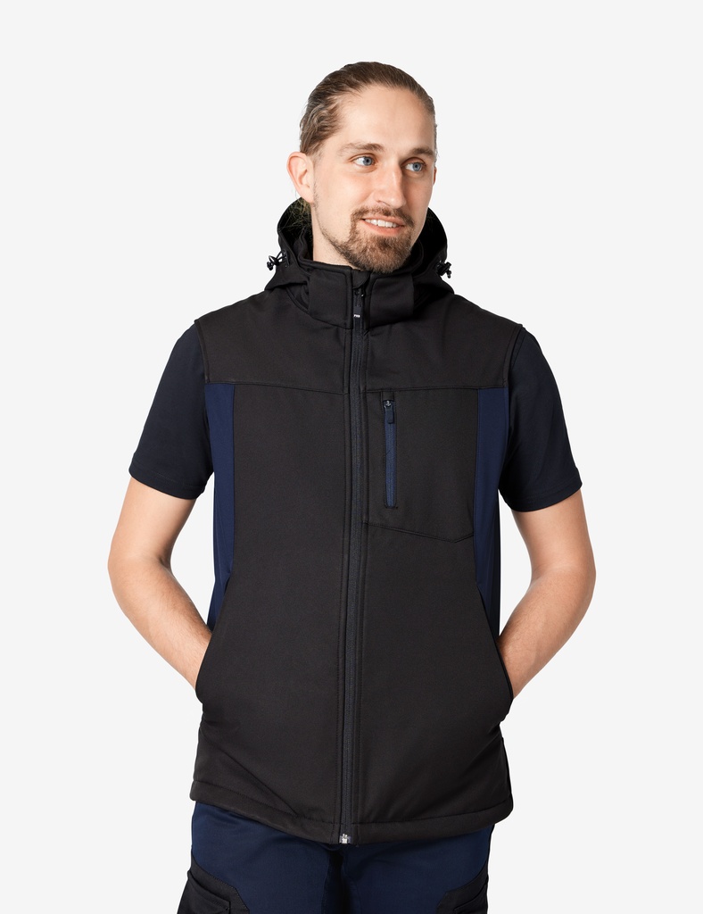 FHB JUSTUS Softshellweste marine