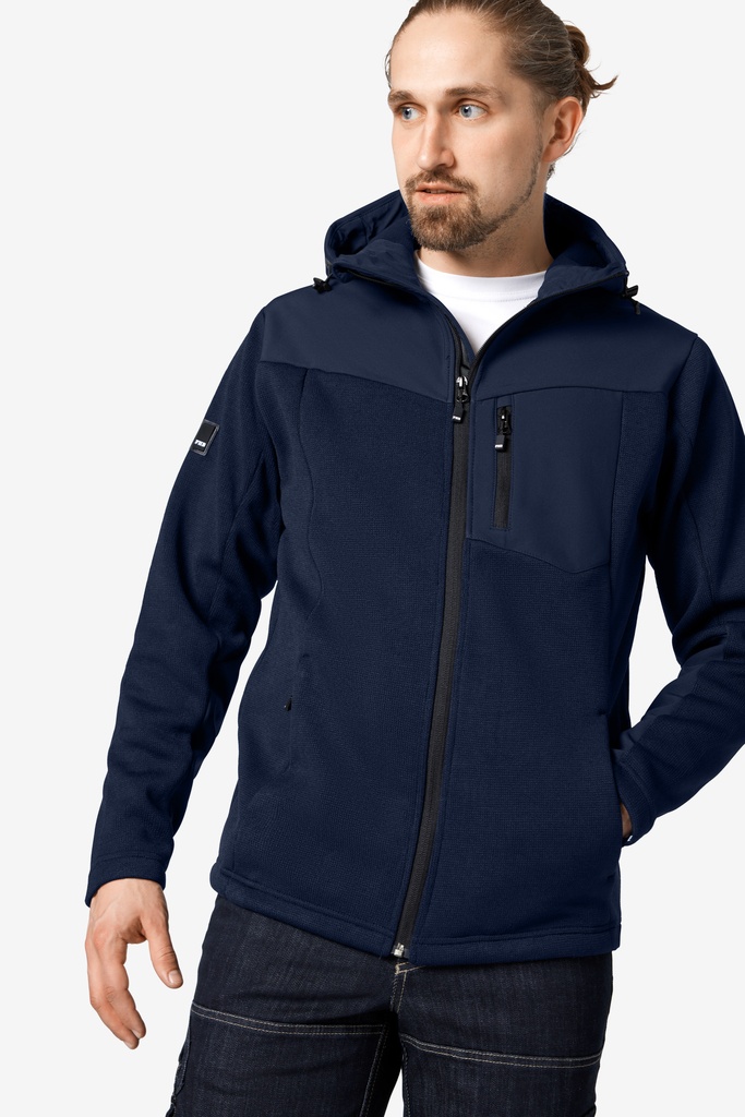 FHB MAXIMILIAN Hybrid-Softshelljacke marine