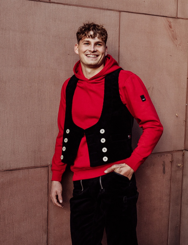 FHB BENNET Hoodie unisex rot