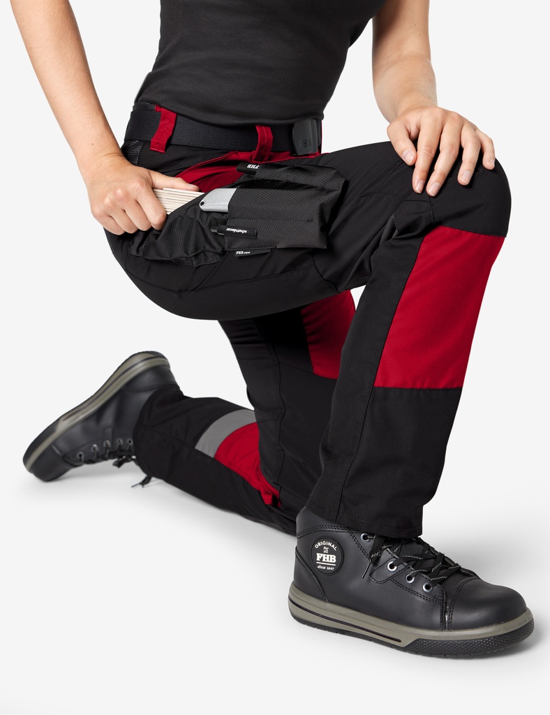 FHB MIO Arbeitshose elastisch rot