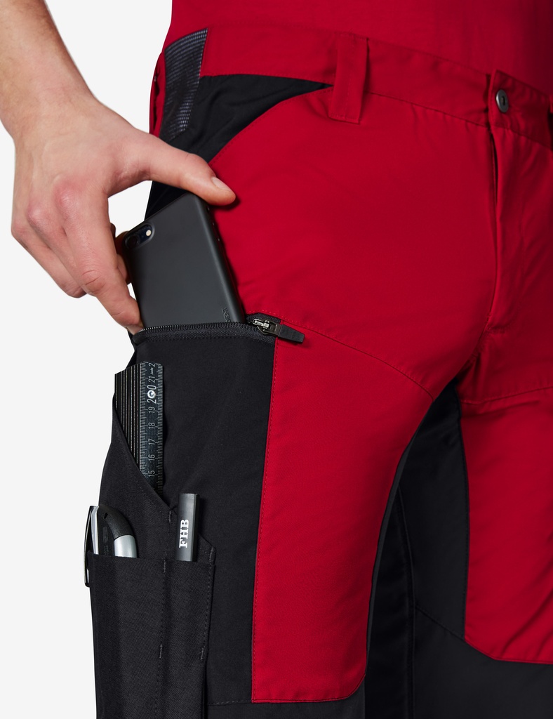 FHB KIM Bermuda elastisch rot