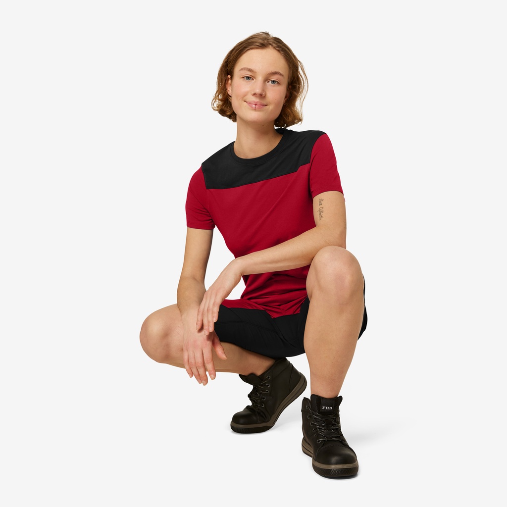 FHB KIM Bermuda elastisch rot