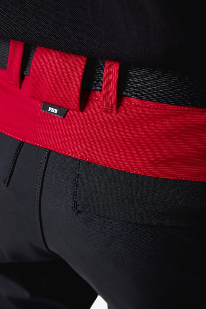 FHB LEO Arbeitshose elastisch rot 