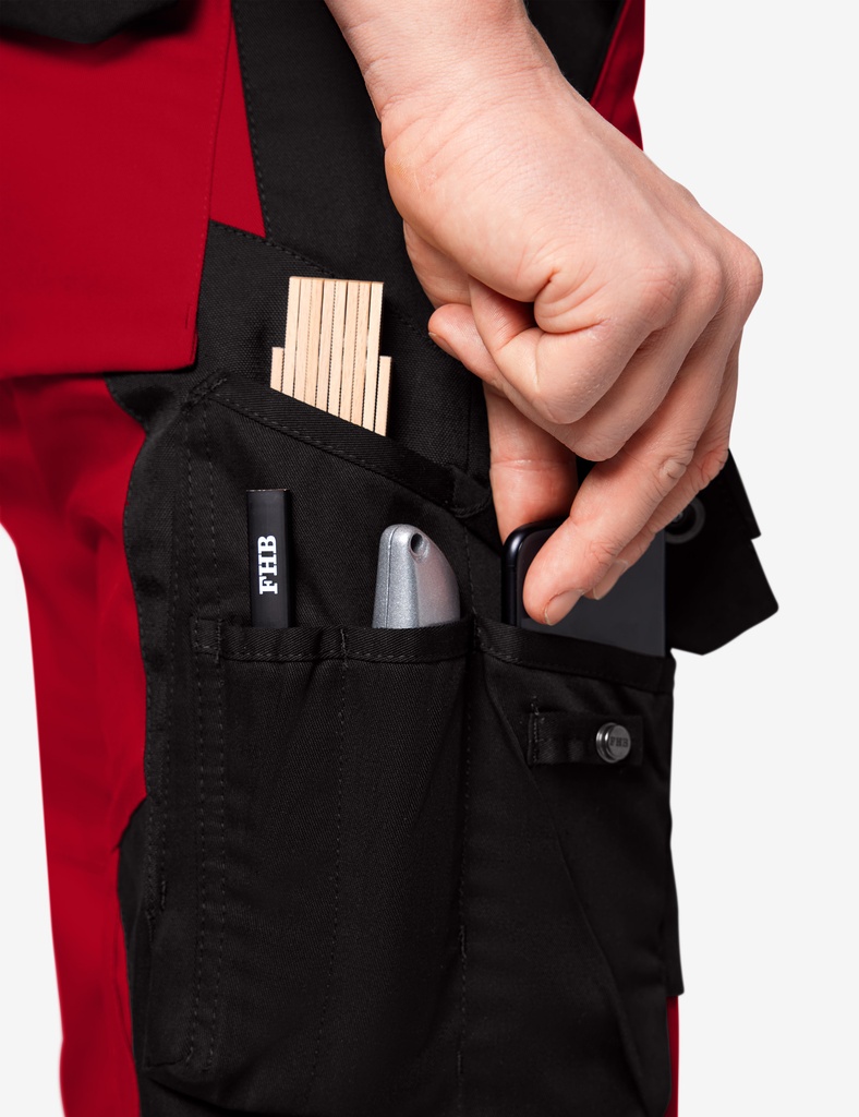 FHB FABIAN Arbeitshose rot 