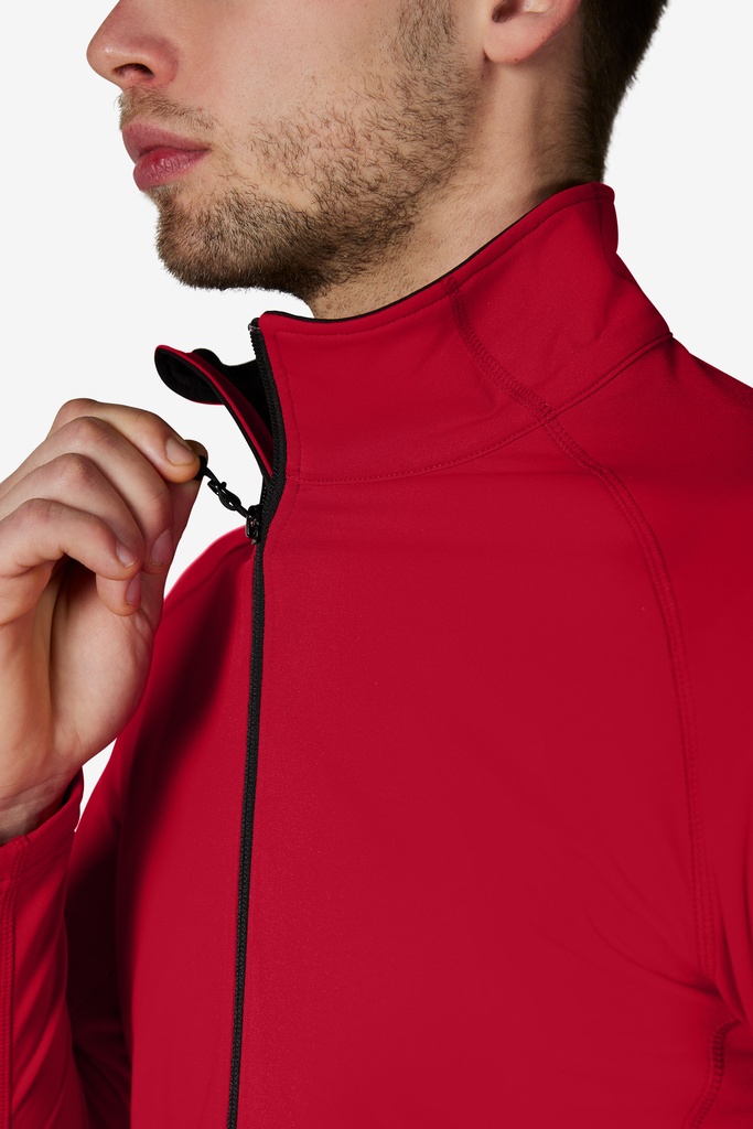 FHB KUNO Fleece-Jacke rot