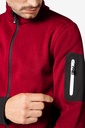 FHB CHRISTOPH Strick-Fleece-Jacke rot 