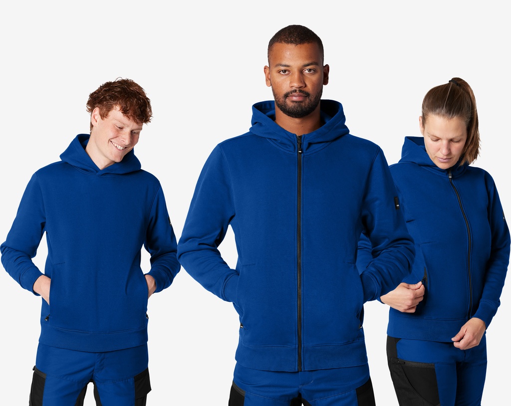 FHB QUENTIN Hoodie Jacke unisex royalblau