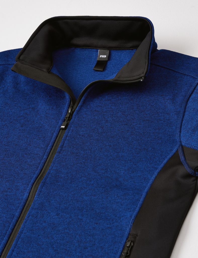 FHB MARIEKE Strick-Fleece-Jacke Damen royalblau