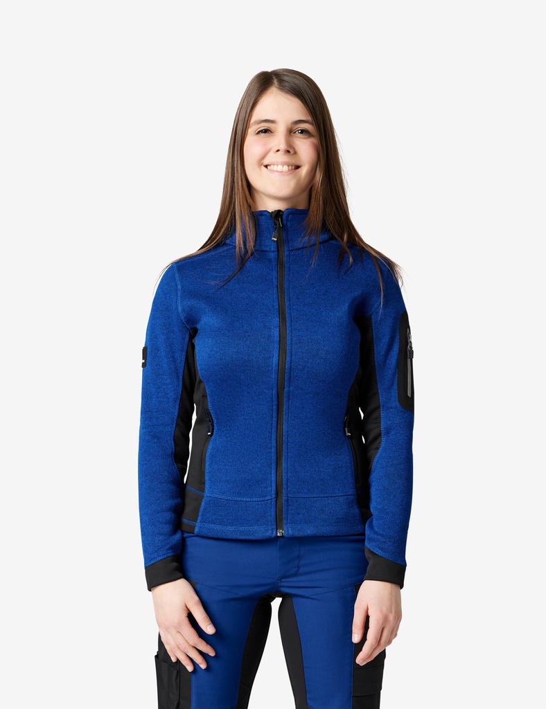 FHB MARIEKE Strick-Fleece-Jacke Damen royalblau