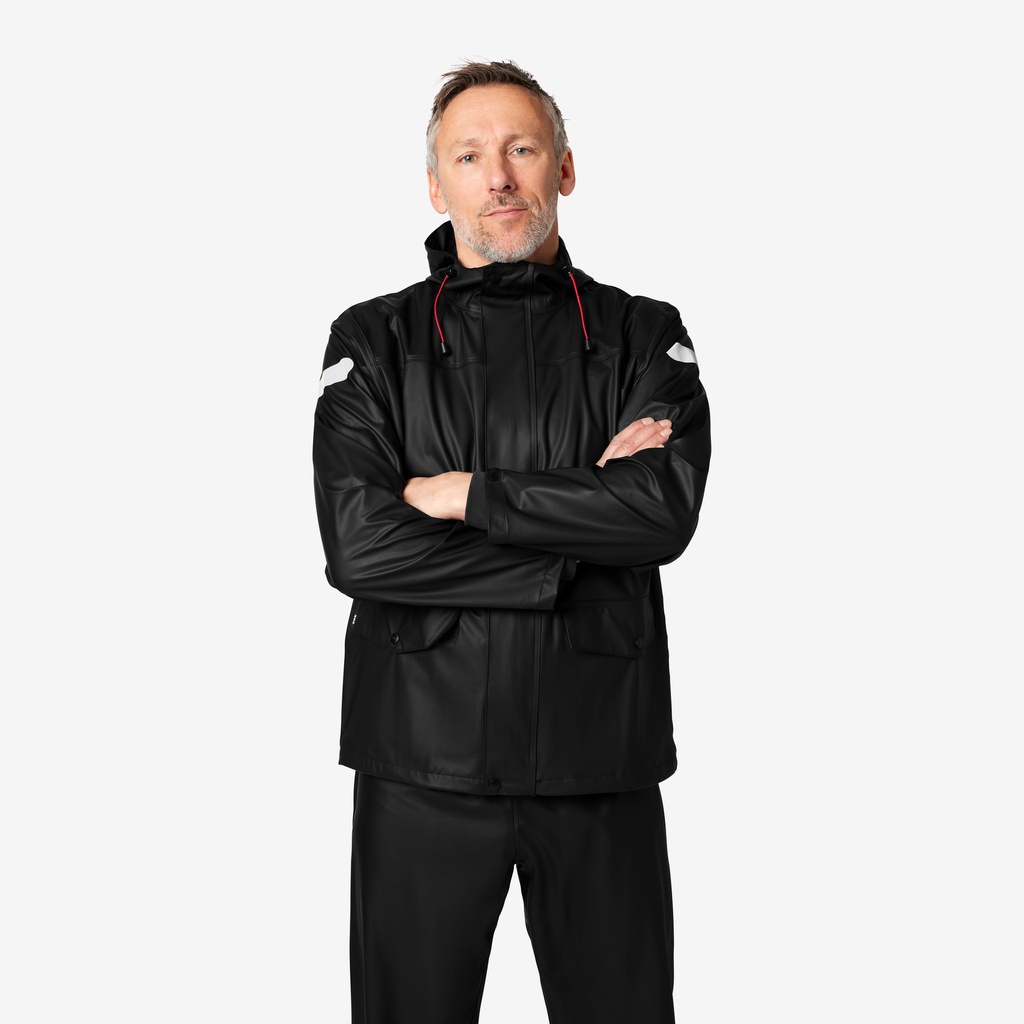 FHB RAINER Regenjacke schwarz 