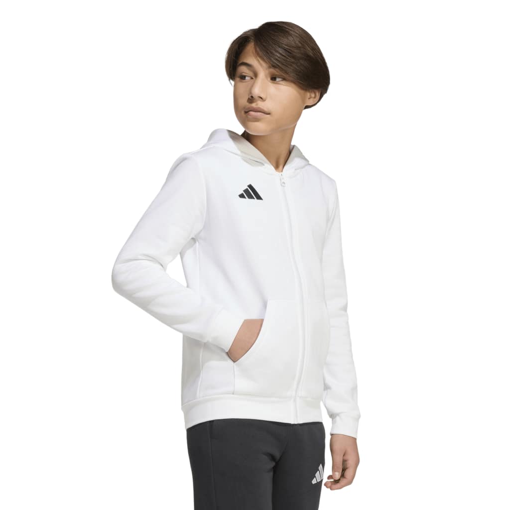 adidas Entrada 26 Kapuzenjacke weiß Kinder
