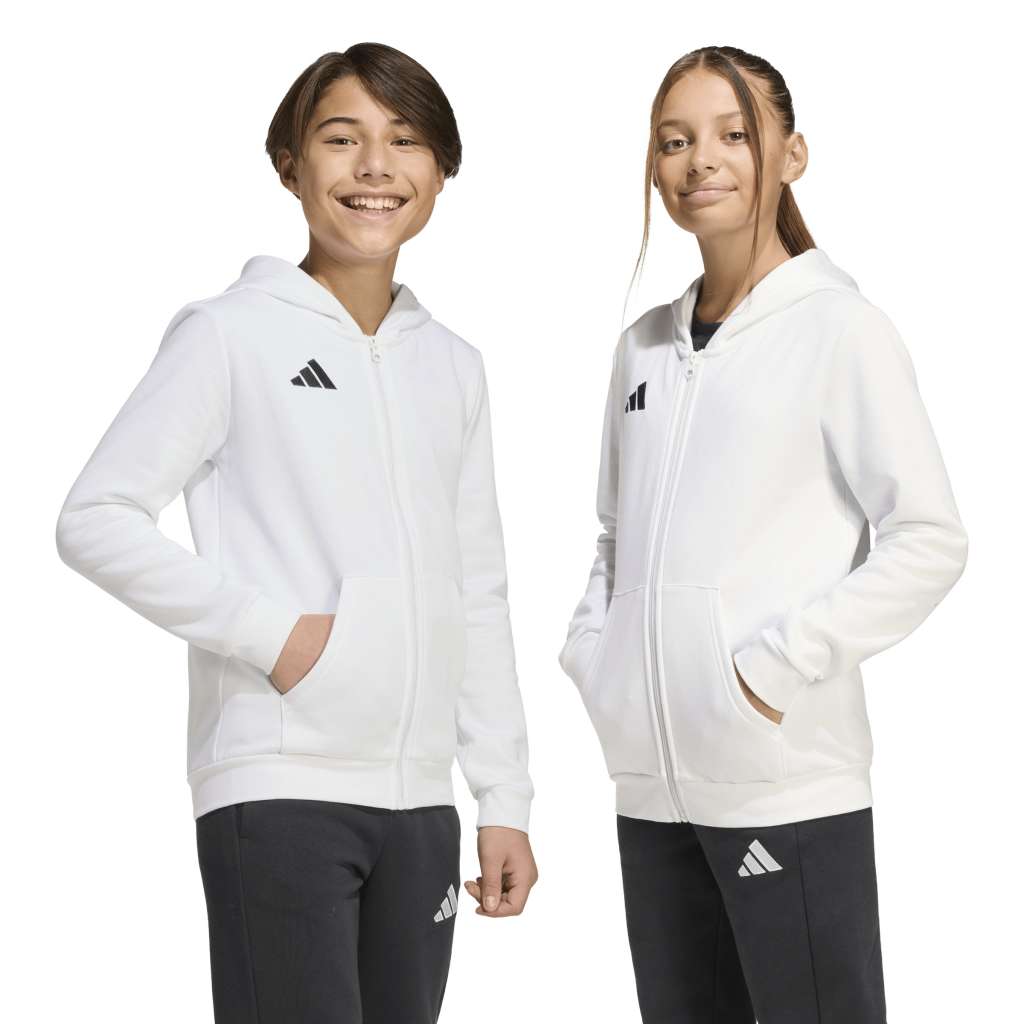 adidas Entrada 26 Kapuzenjacke weiß Kinder