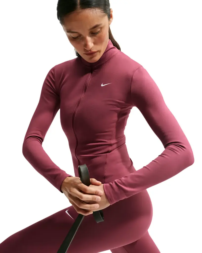 Nike One Fitted Dri-FIT Jacke pink Damen