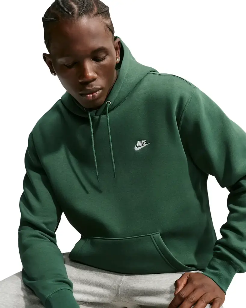 Nike Club Fleece Hoodie grün 